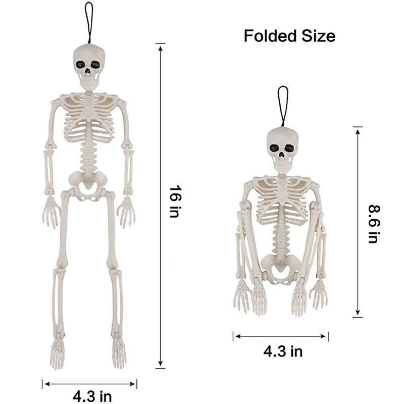 40 90cm esqueleto esqueleto ajustable articulado Halloween horrores decoración de props