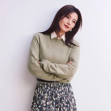 高圆圆同款ed女装2025秋季新款配三角巾两件套圆领针织衫女毛衣