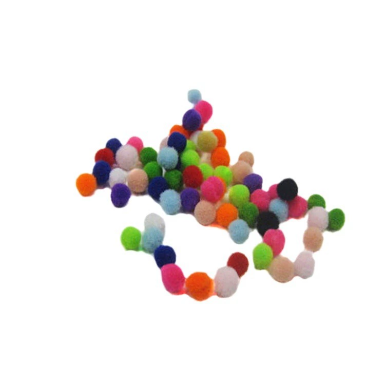 Small accessory for kindergarten, puffer ball handmade, plush, polyester, DIY, 5mm