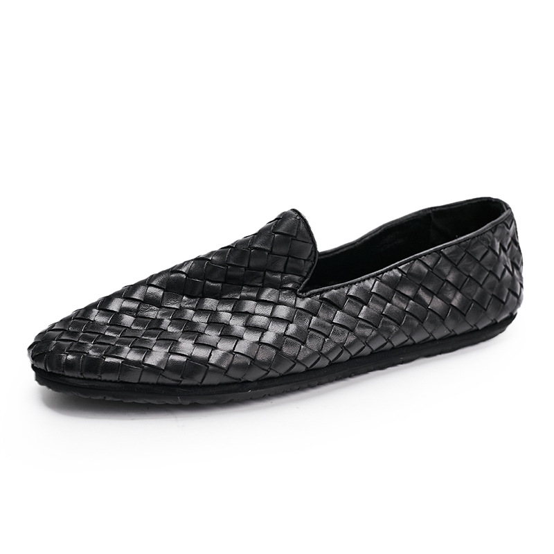 Bottega Veneta Woven shoes Men's slip-on leather shoes | eBay