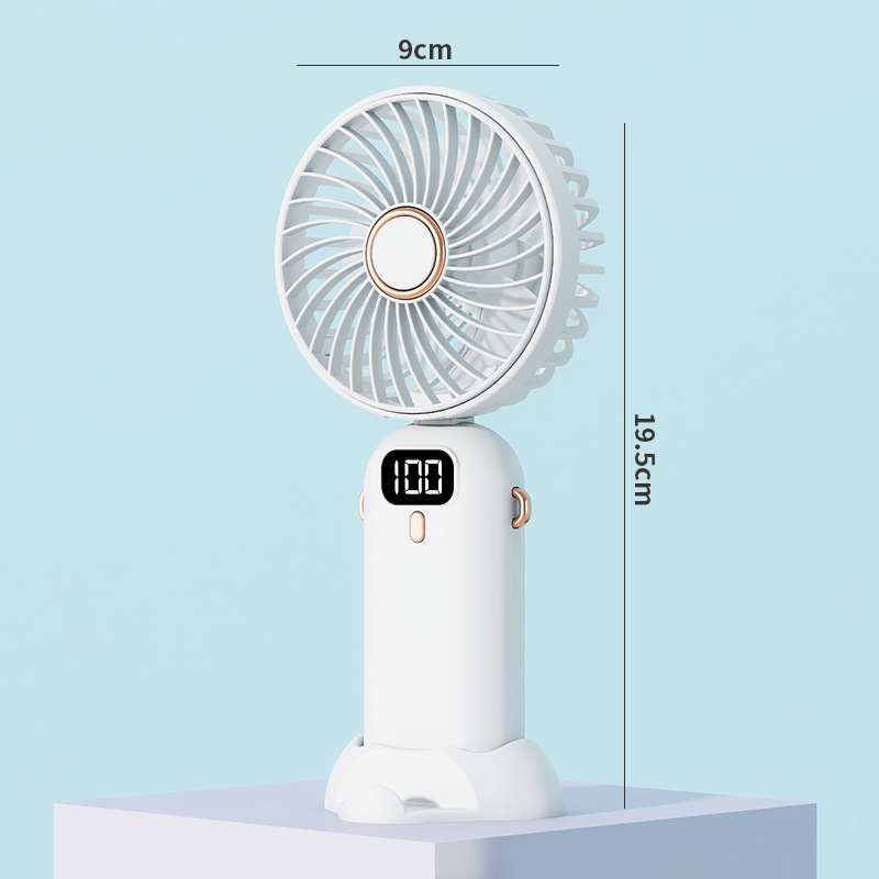  F015 Руночный вентилятор Digital Display - WHITE+USB Line+Plug   + $1.42 