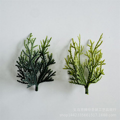 仿真植物塑料水草配件 8CM圣诞松针草圣诞圈烛台花环装饰小草批发