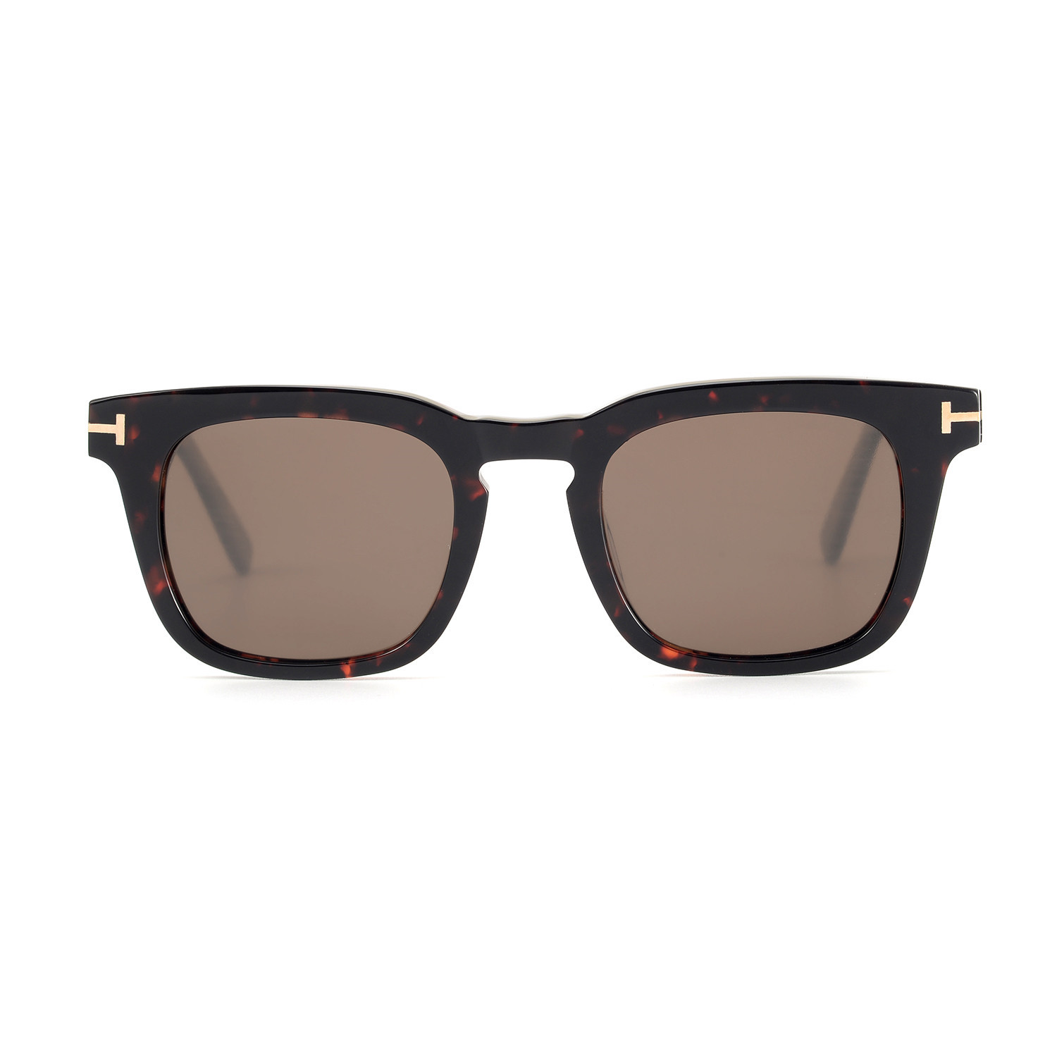 New High Quality TF751 High quality Full frame sunglasses for men and women Stylish frame Temford- Black
