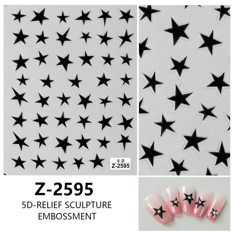 ヨーロッパとアメリカのクリスマスネイルアートステッカー漫画かわいい 5D 立体レリーフステッカー DIY ネイルアートアクセサリー子供のネイルステッカー|undefined