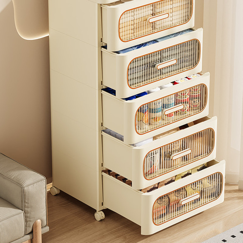 Multifunctional Drawer Storage Cabinet Bedroom Bedside Table Living Room Snack Children Toys Books Clothes Storage Cabinet