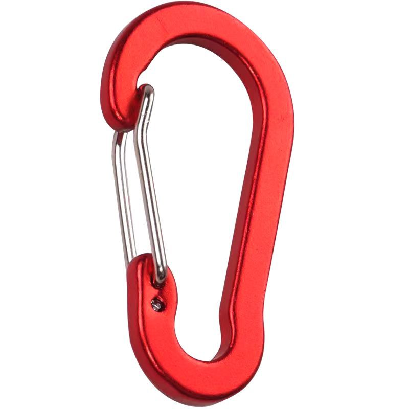 N ° 5 mosquetón directo de fábrica llavero multifuncional aleación de aluminio hebilla de alambre de acero aplastado mochila al por mayor hebilla colgante exterior