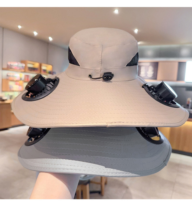 夏の新しい帽子ファンハットカジュアル大きなつば空のトップハットソーラー抗紫外線屋外サンハット卸売|undefined