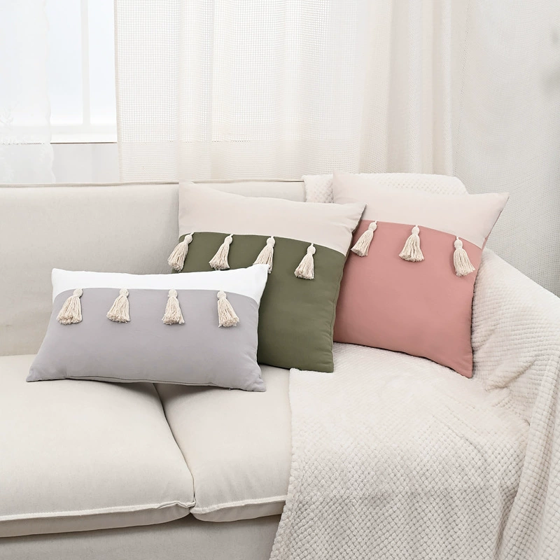 Retro cotton pillow, pillowcase, sofa for bed, American style