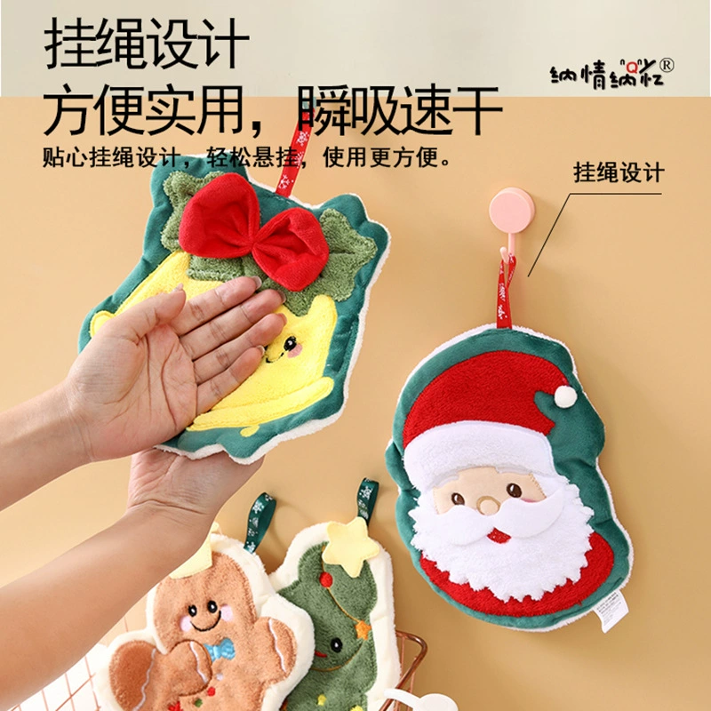 Кросс-бордер творческие кухонные полотенца для стирки Christmas, кухонные полотенца для рук, впитывание воды детские полотенца для рук