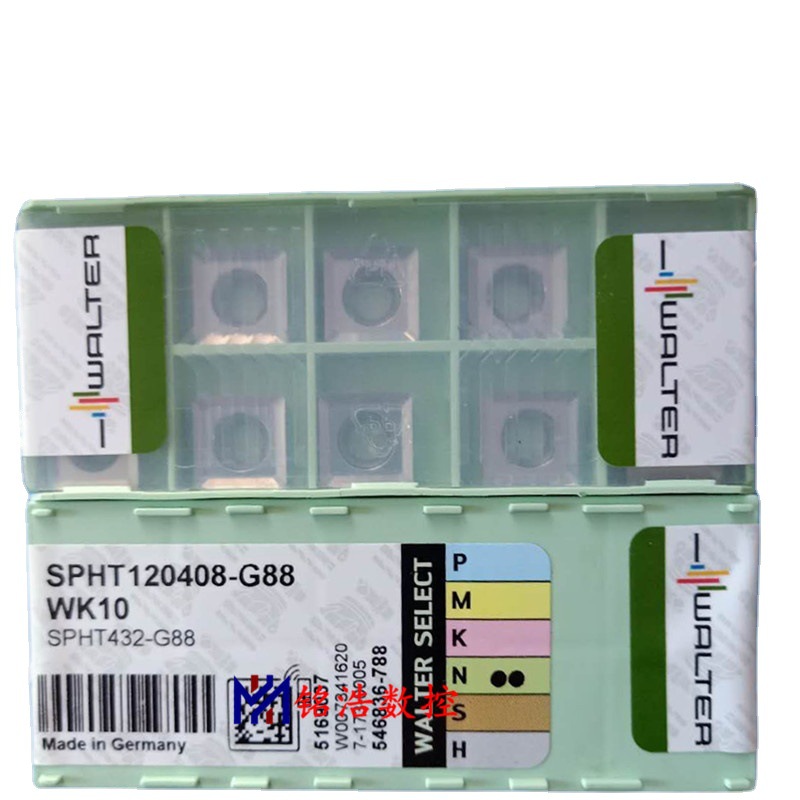 原装WALTER瓦尔特数控铣削刀片SPHT120408-G88 WK10硬质合金刀粒