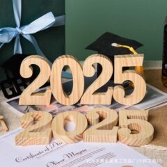 手描きの 2025 木片家の装飾用クロスボーダーレーザーカットホリデーギフト装飾 diy 空白の木片