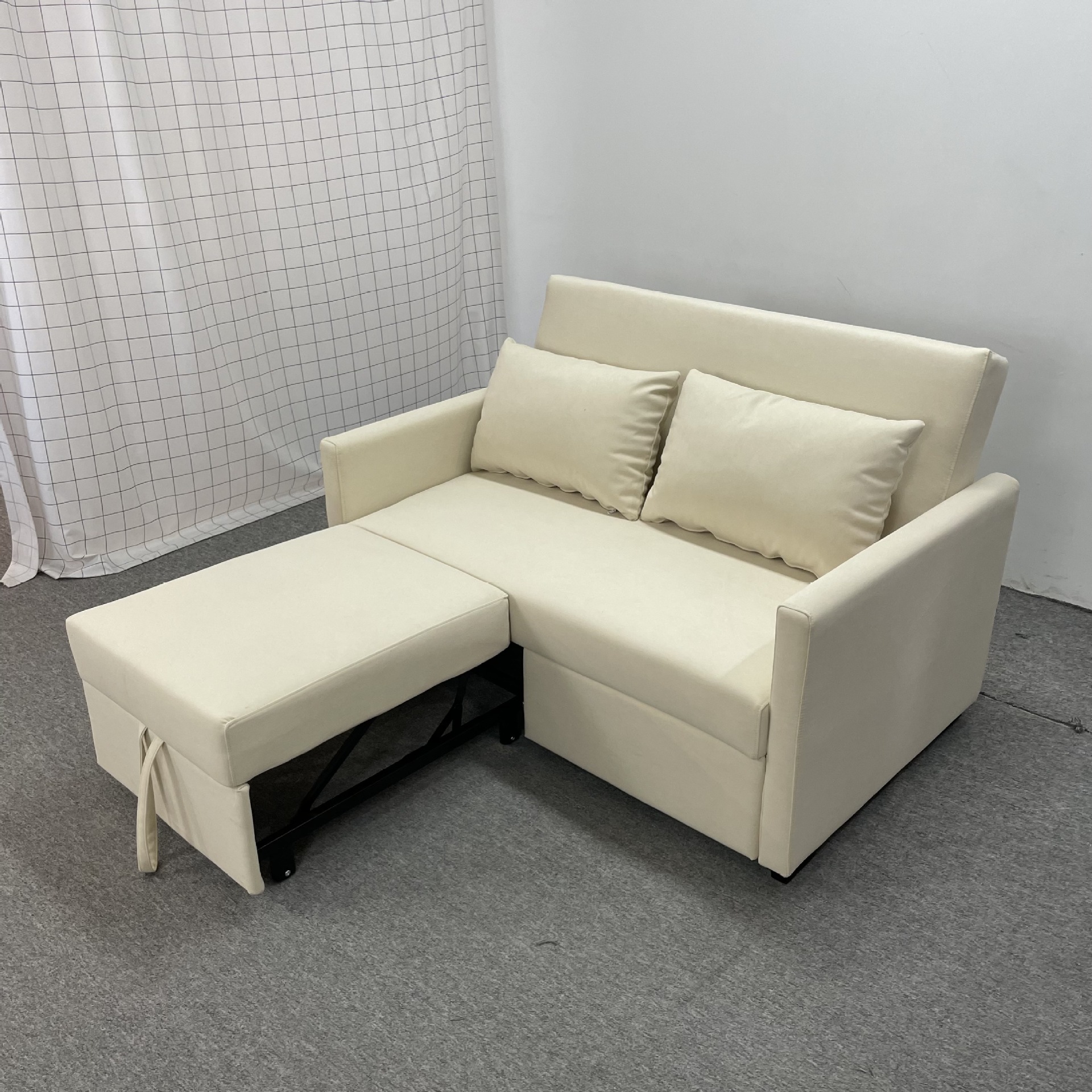 Sofá cama de seda multifuncional de tecnología de casa pequeña anti-gato agarración apartamento de sala de estar plegable peinado