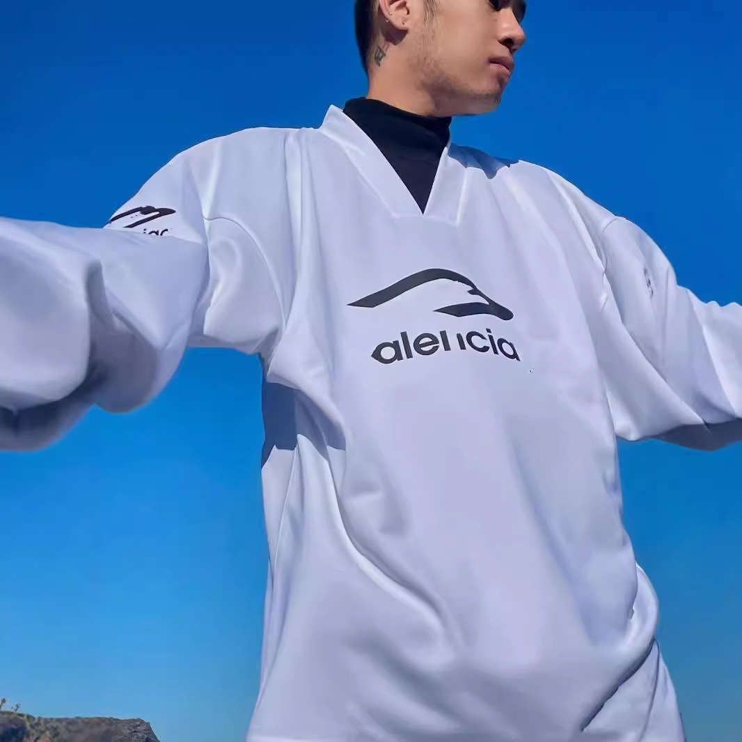 Correct Version BL Home 24ss Fall/Winter New [in stock] Ski Series V-Neck Long Sleeve T-Shirt Same for Men and Women