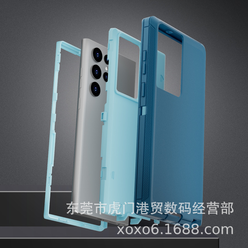 Samsung S22Ultra ロボットに適した 3 つの耐性のある携帯電話ケース、落下防止アーマーケース、SAMSUNG S22U 保護カバー|undefined