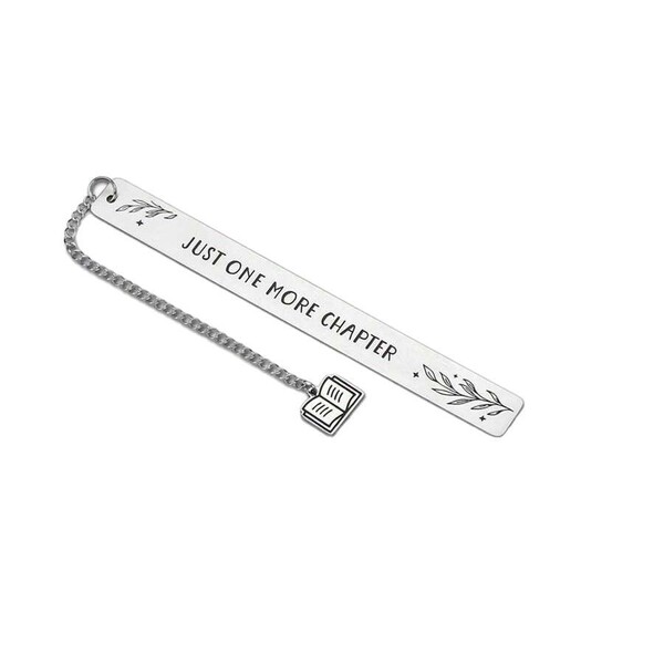 Stainless steel detailed bookmark laser lettering cross-border new…