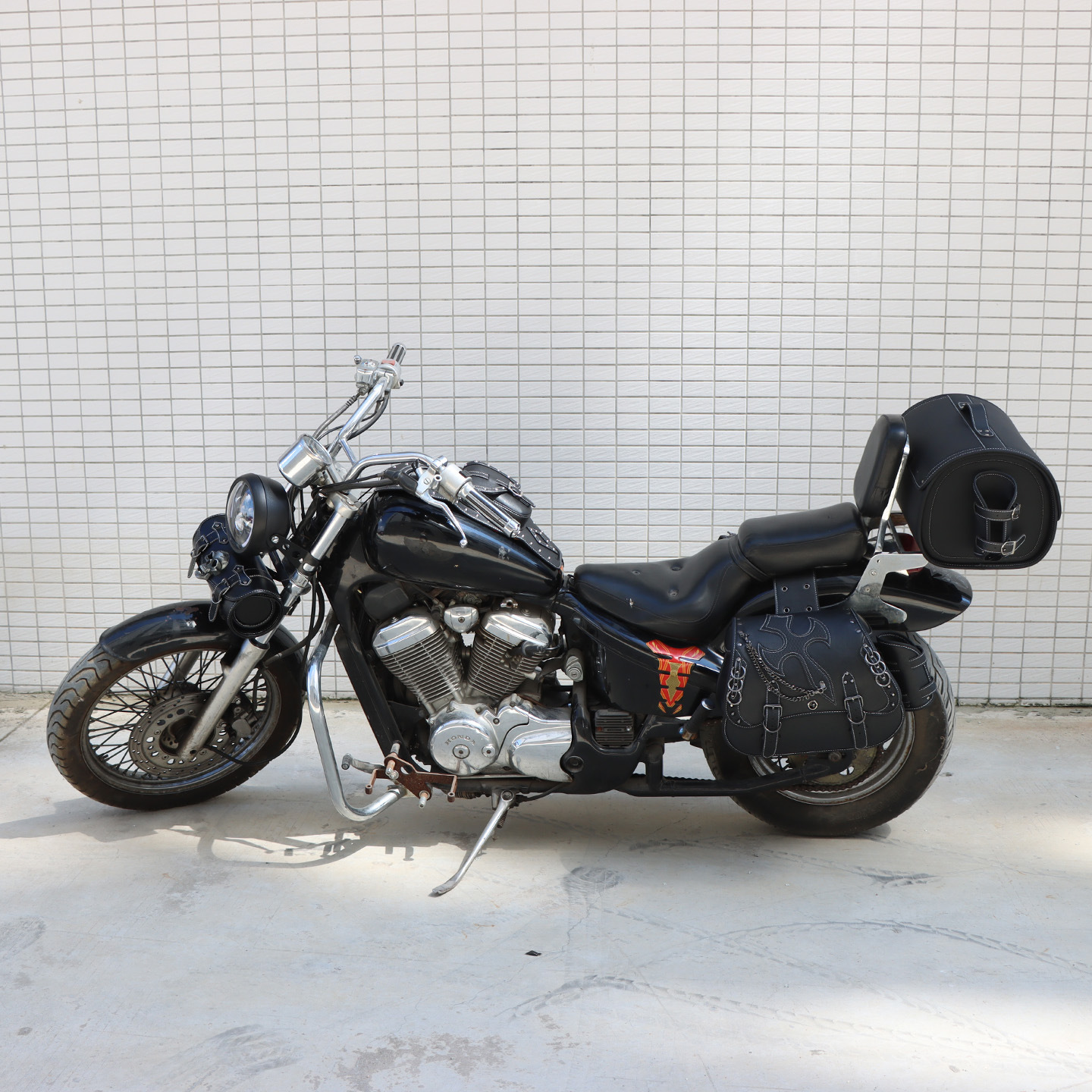 Hot-Selling Foreign Trade European and American Punk Style Motorcycle Bag Harley Motorcycle Outdoor Riding Side Bag Modification Equipment