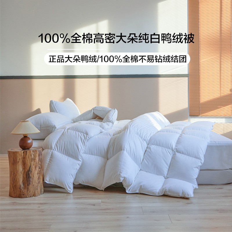 Factory Direct Sales Cotton White Goose down Quilt 100% White Duck down Quilt Core Five-Star Hotel Spring Autumn Winter Quilt