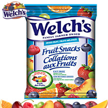 包郵美國Welch&#39;s 水果混合口味純果汁軟糖22.7g 袋裝糖果單包