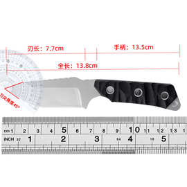 现货创意迷你项链刀野外求生军刀 户外战术直刀不锈钢小刀生存刀