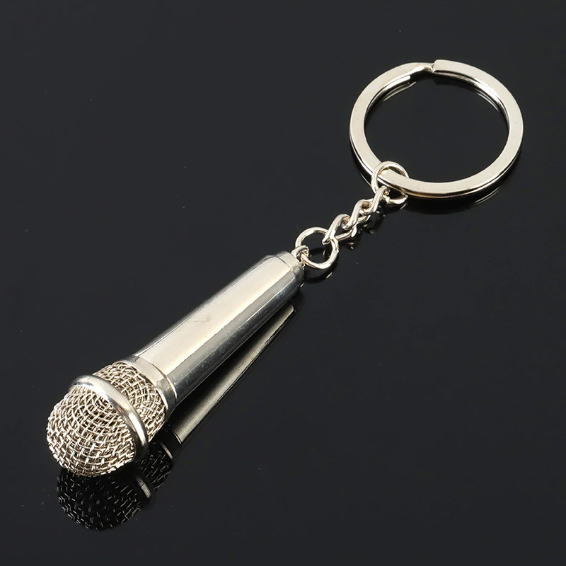 Creative microphone, keychain for men and women