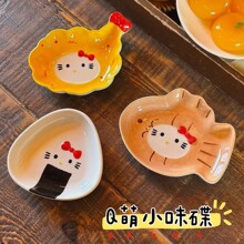 可爱动物调味碟卡通猫咪创意陶瓷蘸料碟火锅油碟干碟家用酱油醋