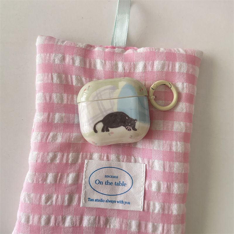 Cute Cat Suitable for Apple AirPods 3Rd Generation Protective Cover Pro2024 Headphone Case 2022 New Wireless 4Th Generation