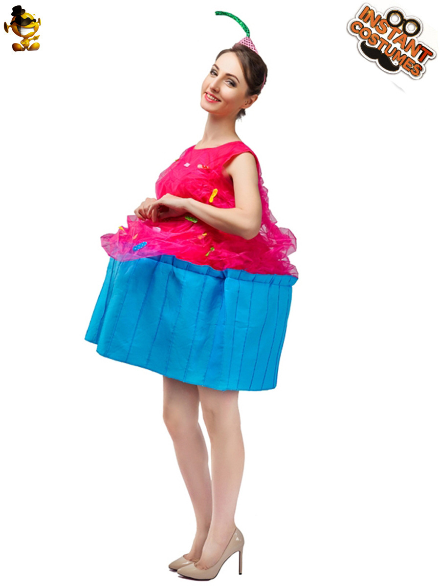 Gran taza de papel de la muchacha torta traje de la etapa traje de rendimiento traje Cosplay traje de la mascarada juego de rol