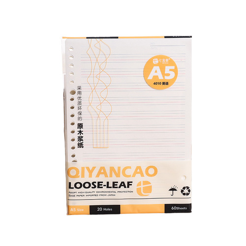Loose-leaf notebook 20 holes a5b5 loose-leaf replacement core removable multi-specification loose-leaf core wholesale
