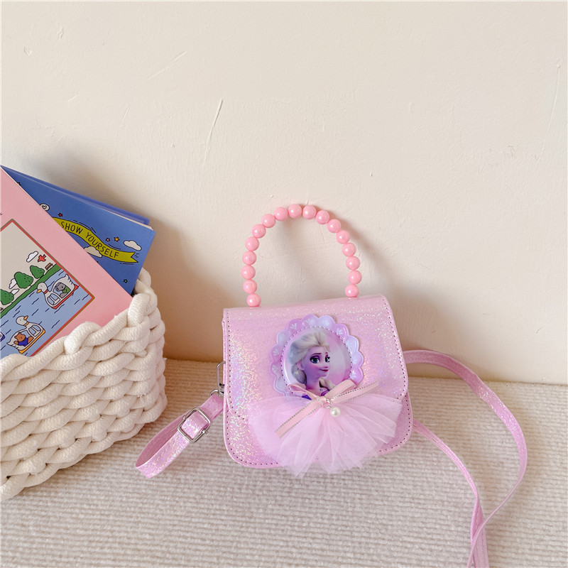 Bolsas para niños para niñas nuevas bolsas de mano princesa Aisha, bolsas de mochila de gran capacidad, bolsas de luces flash de moda princesa de nieve