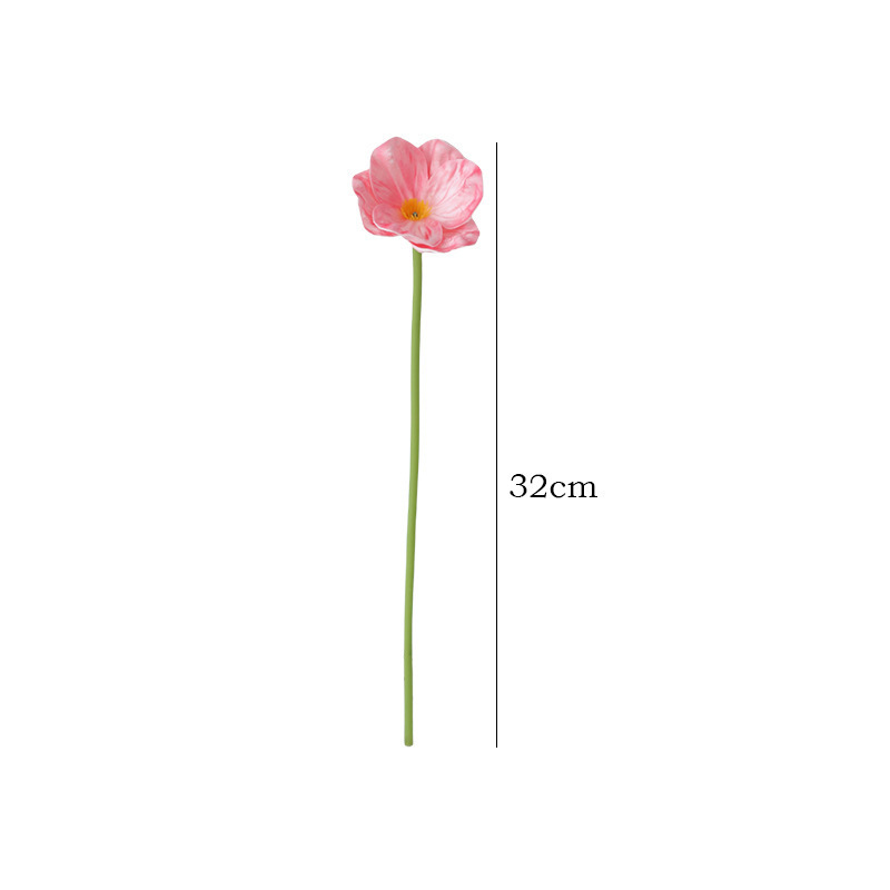 跨境仿真新款PU迷你罂粟假花人造花虞美人家居装饰样板间插花摆件|undefined
