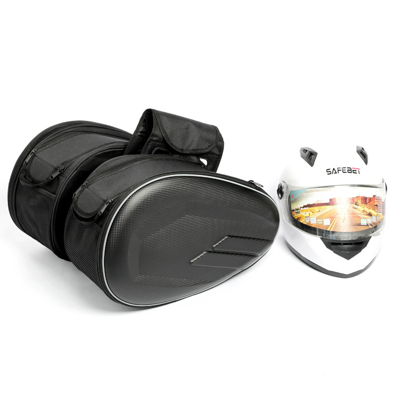 Motorcycle Saddle Bag, Helmet Bag, Waterproof Rear Seat Side Bag, Hanging Bag, Pannier Bag, Long-Distance Motorcycle Travel Luggage Bag, Motorcycle Equipment