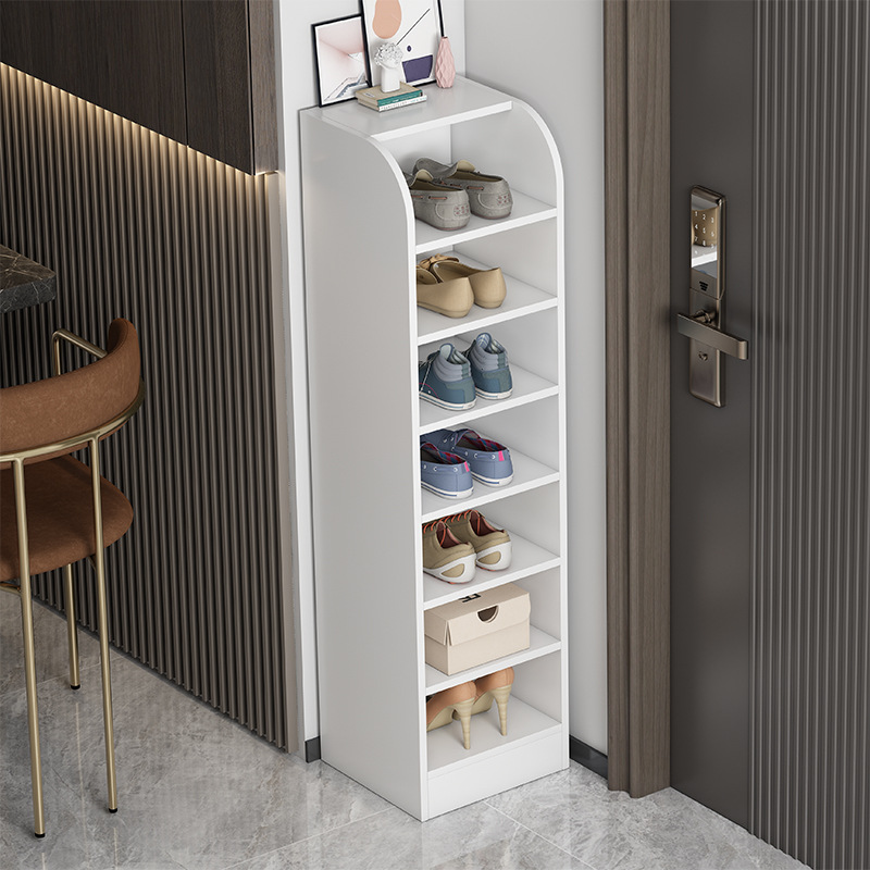 Zapatero puerta simple hogar multi-capa de almacenamiento artefacto ahorro de espacio esquina pequeño zapato estante a prueba de polvo
