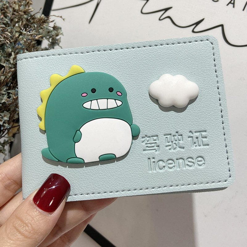 Car driving license leather case female driving license two-in-one cartoon original Internet celebrity driving license protective case cute girl