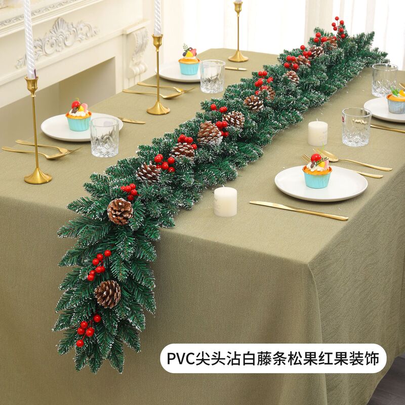Amazon クロスボーダー クリスマス ラタン シミュレーション ラタン デコレーション 2.07mPE 人工ノーフォーク パイン ラタン|undefined