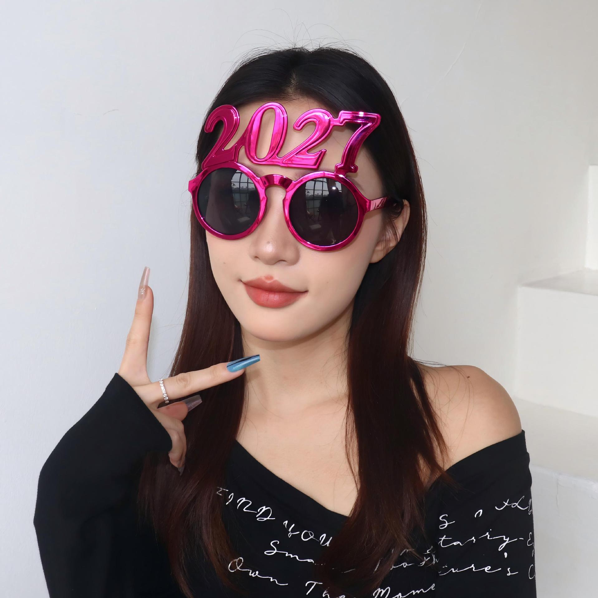 Gafas de Fiesta con Diseño Digital de ABS Decorativas para Año Nuevo y Fiestas