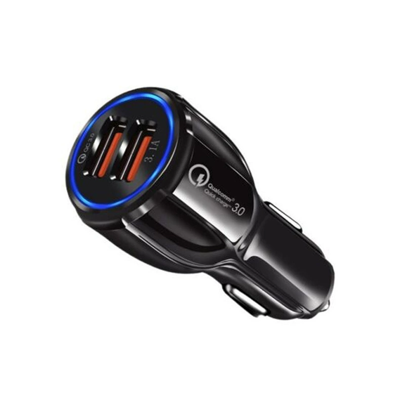 Зарядное устройство для автомобиля QC3.0 быстрая зарядка двойной USB автомобильная зарядка 6A оре тулник один разда и два автомобиля