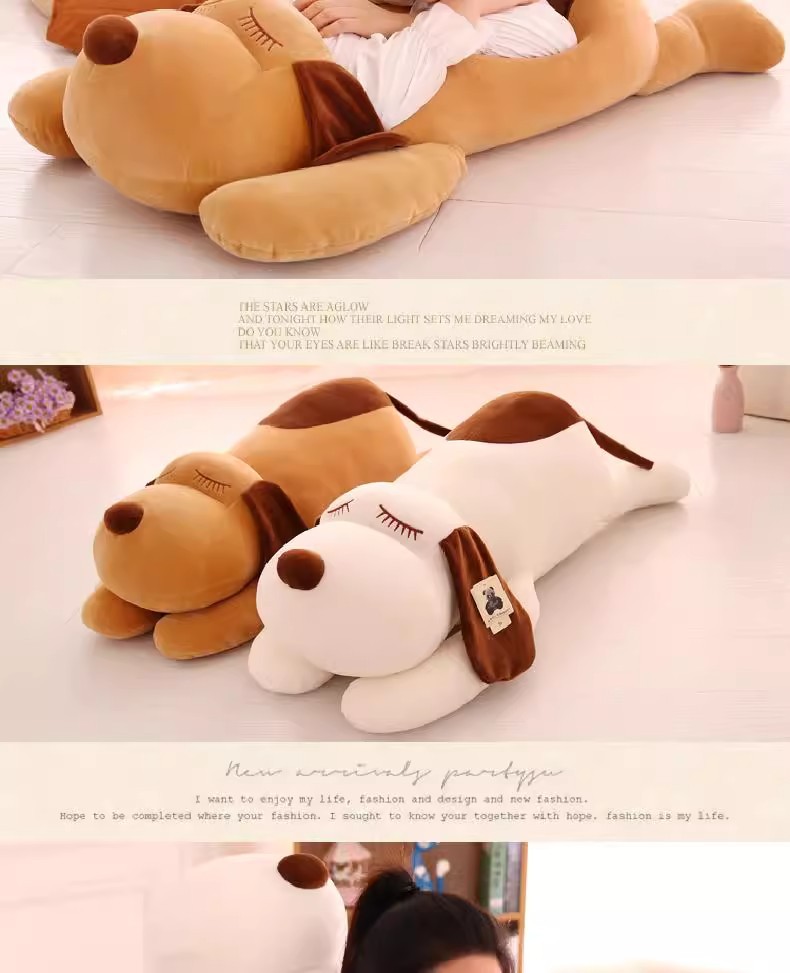 Puppy Plush Pillow Car Ornament Children's Sleeping Doll Birthday Gift Stress Relief Toy