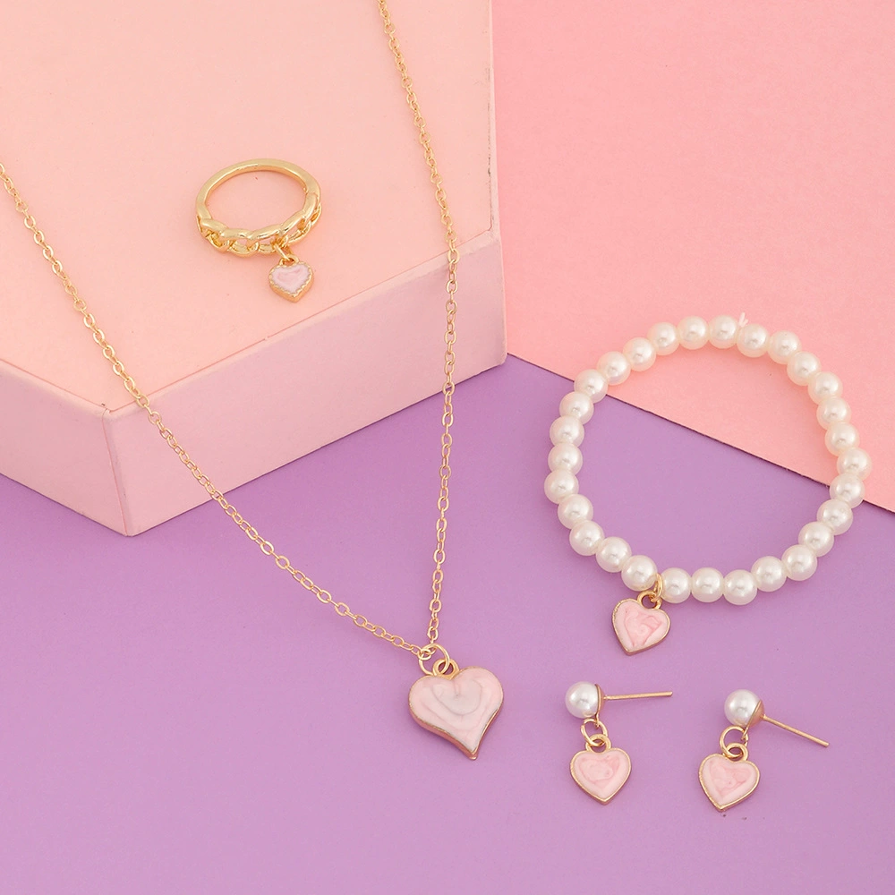 Fashionable necklace from pearl, bracelet, children's chain, universal jewelry, European style, simple and elegant design