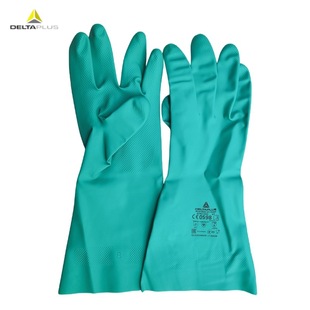 Delta Nitrile Rubber Gloves Ve802 Food Grade Factory Experimental Waterproof Acid and Alkali Resistant Labor Protection Chemical Resistant Gloves