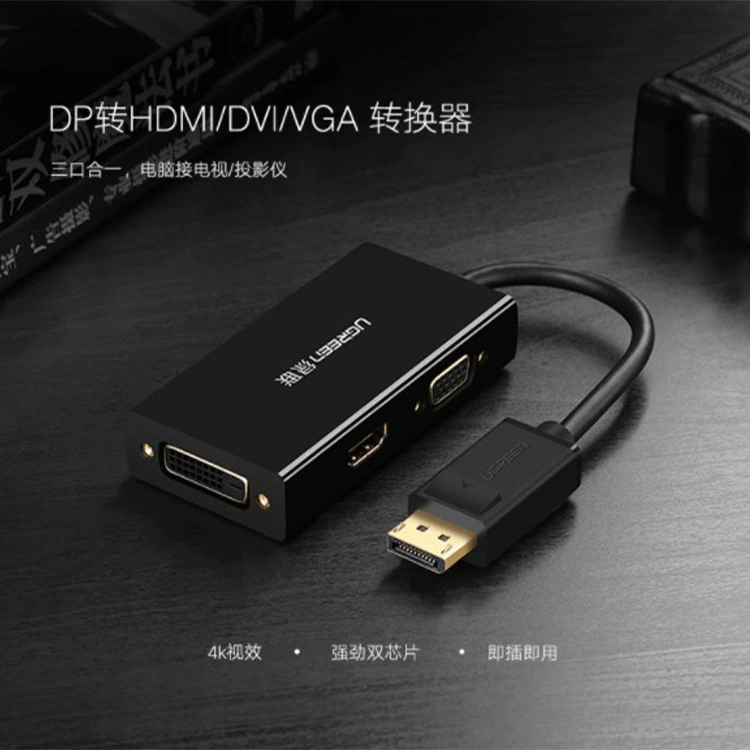 Коммутатор Greenlink DP к HDMI/VGA/DVI конвертер DisplayPort соединение с проектором 20420