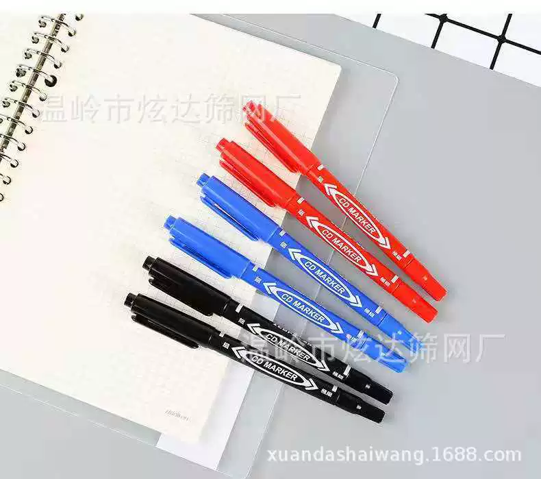 Factory sells 120 oily marking pen, small double header marker pen, stroke pen label notes