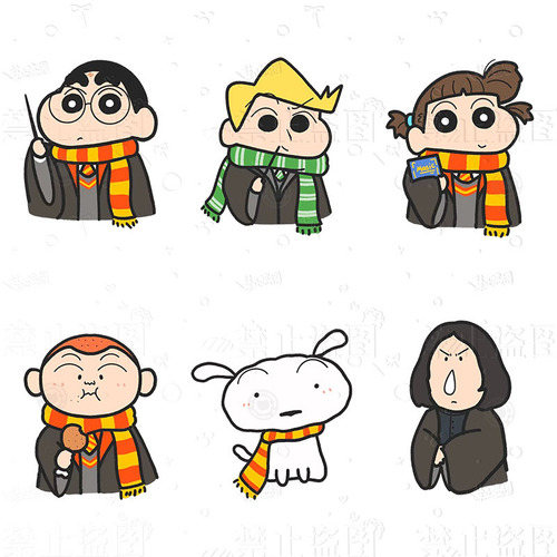 Cartoon anime little magician cos magic acrylic PP clip cute little white handbook clip book clip folder