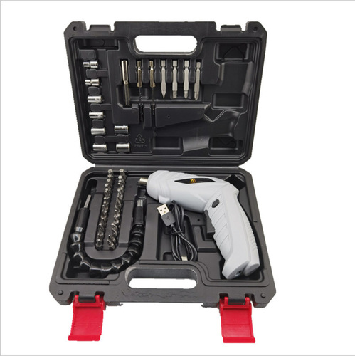 47-piece electric screwdriver set multifunctional cordless hand drill tool box set electric drill set