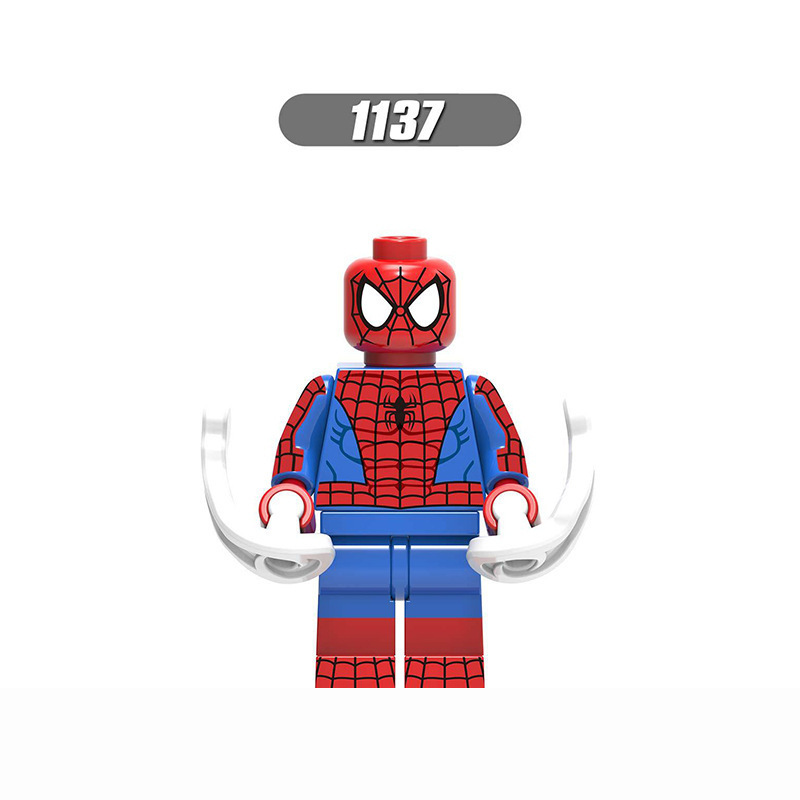 国境を越えた卸売ホットセール互換性のあるレゴスパイダーマンミニフィギュアシリーズ子供の教育用組み立て式小さな粒子ビルディングブロックおもちゃ|undefined