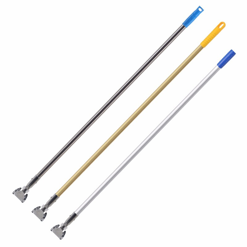 Polvo grueso putter barra de acero inoxidable barra de trapeador a tierra barra de arrastre larga barra de acero galvanizado alargada barra 1.5 abrazadera universal