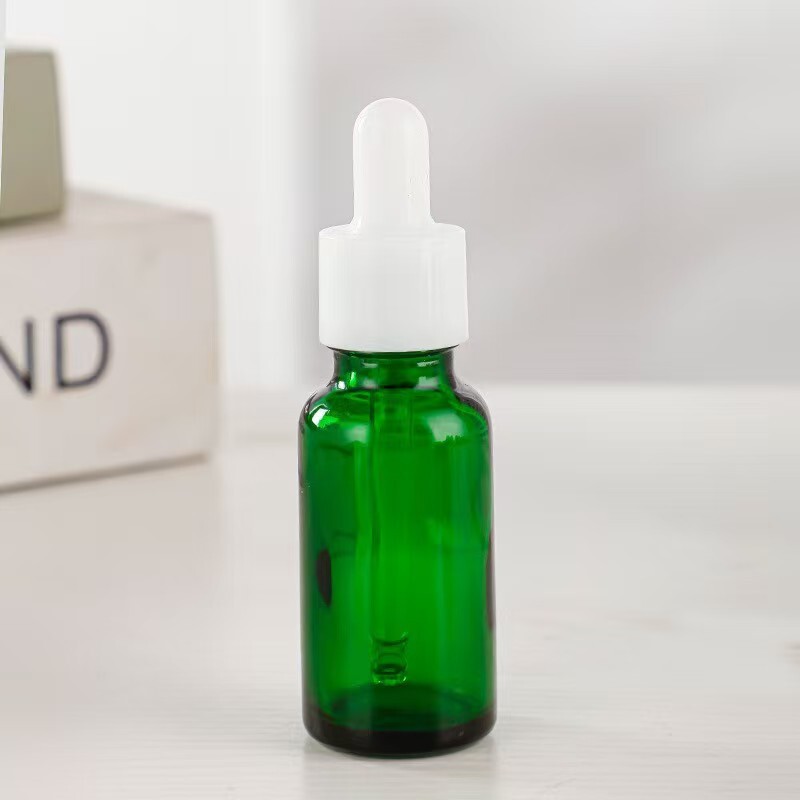 现货批发绿色玻璃精油瓶香水分装瓶化妆品瓶子避光防漏精油滴管瓶|undefined