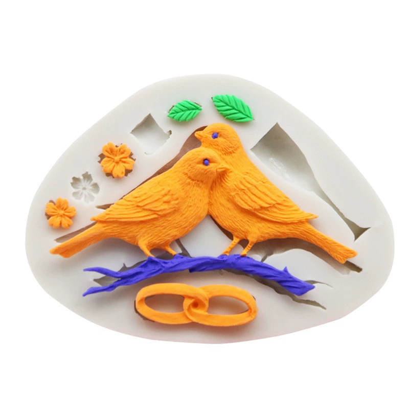 Small silicone fondant, acrylic mold, Amazon, flowered