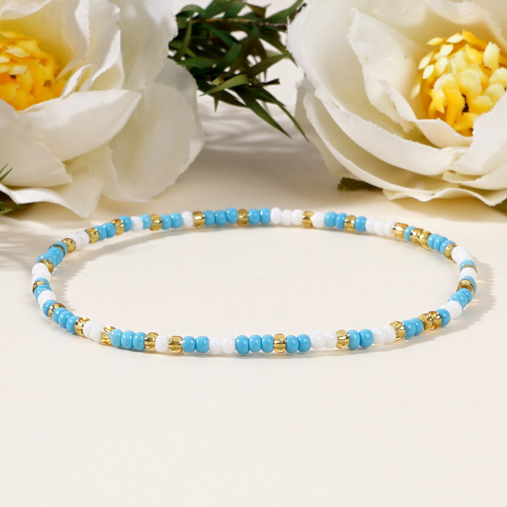 6g Weight Bracelets Classification Seed Bead Chain Material Beaded Chain Chain Type 1 Piece Quantity Holiday, Daily Occasion Seed Bead Material Geometric Pattern Women's Gender Casual, Simple Style Style Beaded, Handmade Craft Casual Simple Style Geometric Seed Bead Wholesale Bracelets 11