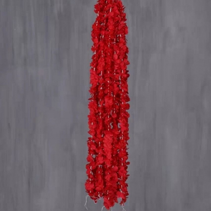 Decoración de la boda flor artificial imitación cadena de orquídeas tiras de flores de glicina decoración de techo de auditorio de bodas plástico orquídea falsa