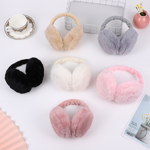 Ear Warmer Ear Cover Winter Cold Insulation Foldable Overlapping Thick Ear Muff Ear Protection for Men and Women
